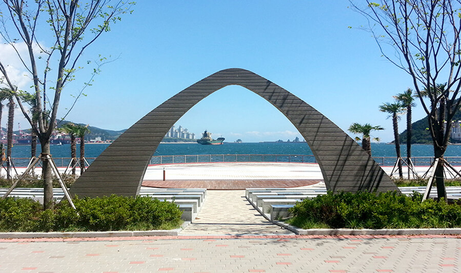 국립해양박물관 해오름마당 야외 전경