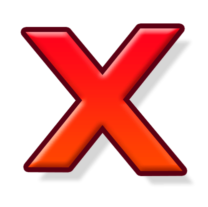 X 버튼