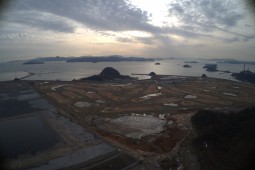 수도패총 전경