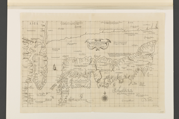 The map of the Asian region