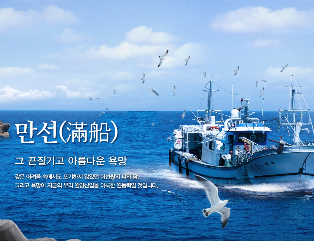 만선(滿船) 그 끈질기고 아름다운 욕망. 갖은 어려움 속에서도 포기하지 않앗던 어선원의 피와 땀, 그리고 욕망이 지금의 우리 원양산업을 이룩한 원동력일 것입니다.