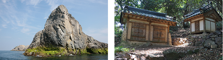 직도(소피도), 홍도 죽항 당산 사진