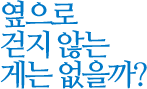 옆으로 걷지 않는 게는 없을까?